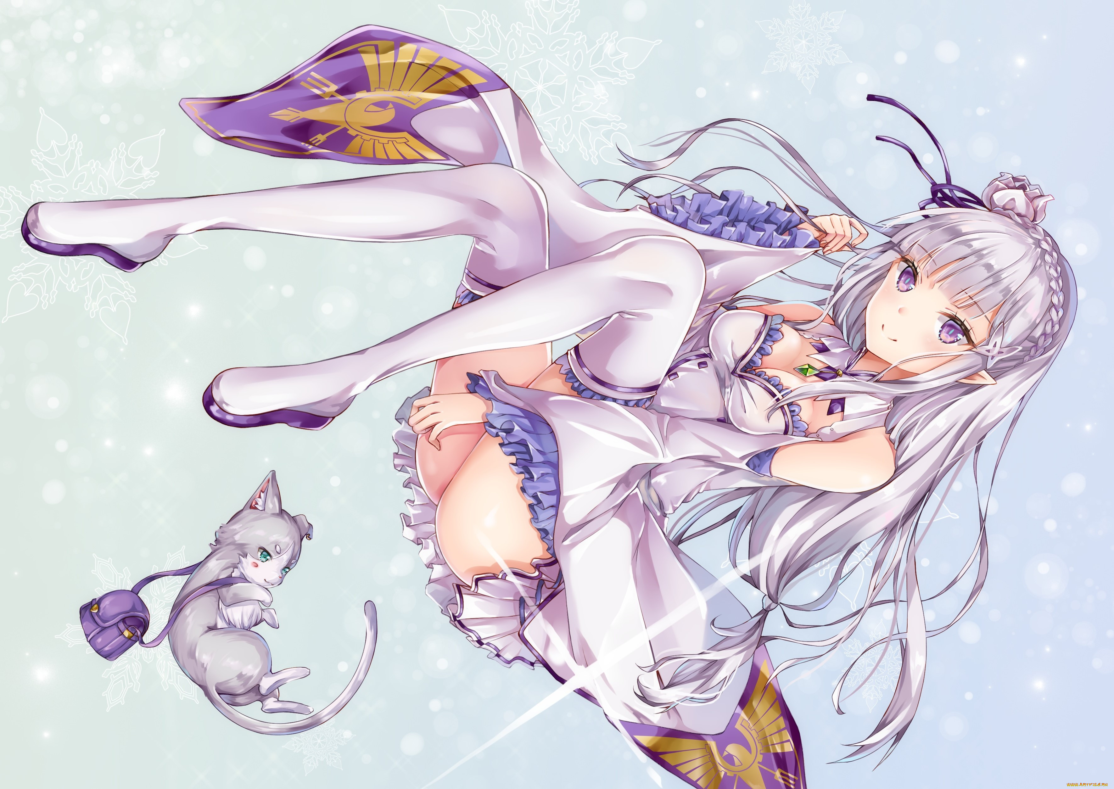 , re,  zero kara hajimeru isekai seikatsu, emilia, pack